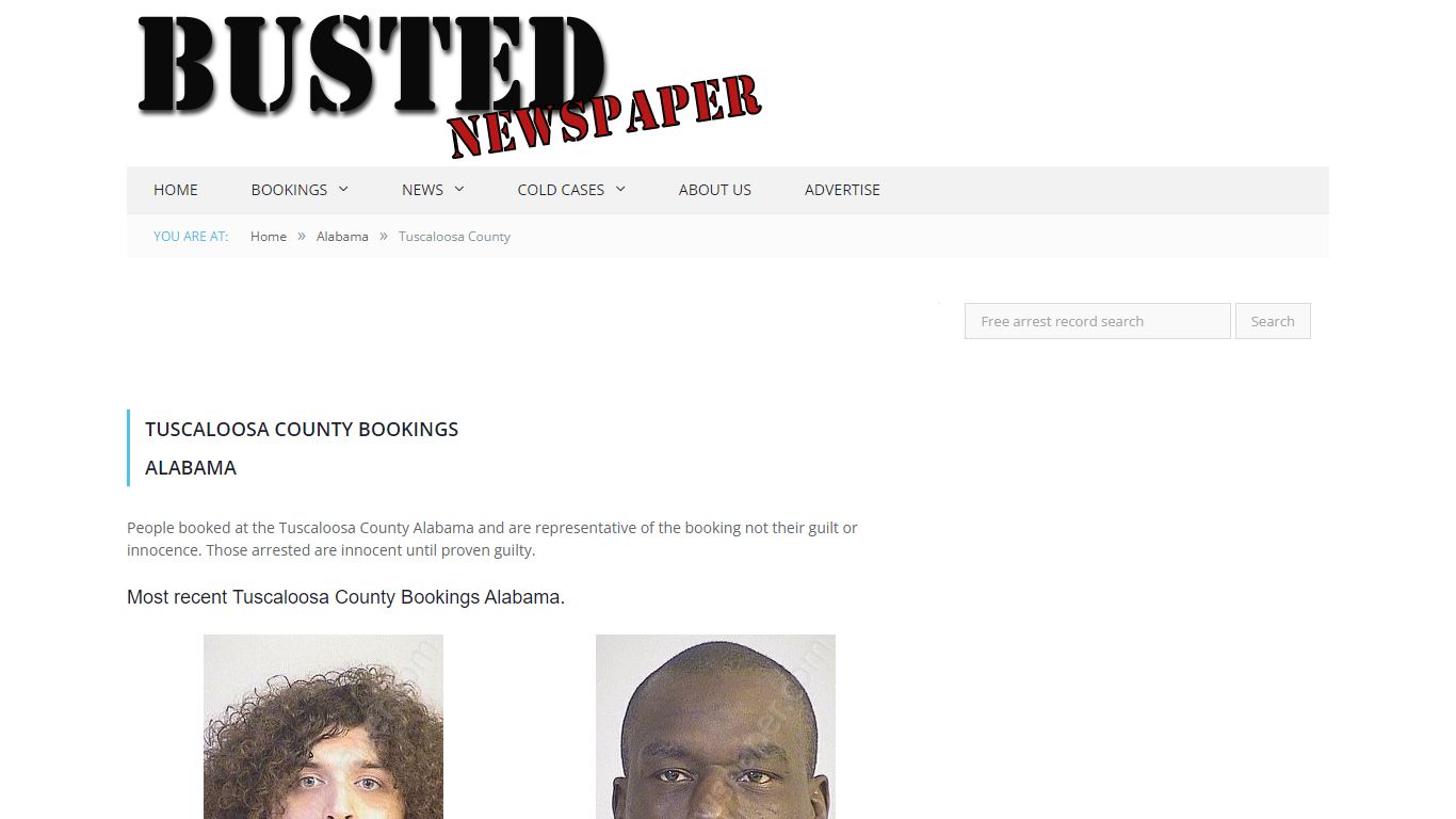 Tuscaloosa County, AL Mugshots - BUSTEDNEWSPAPER.COM